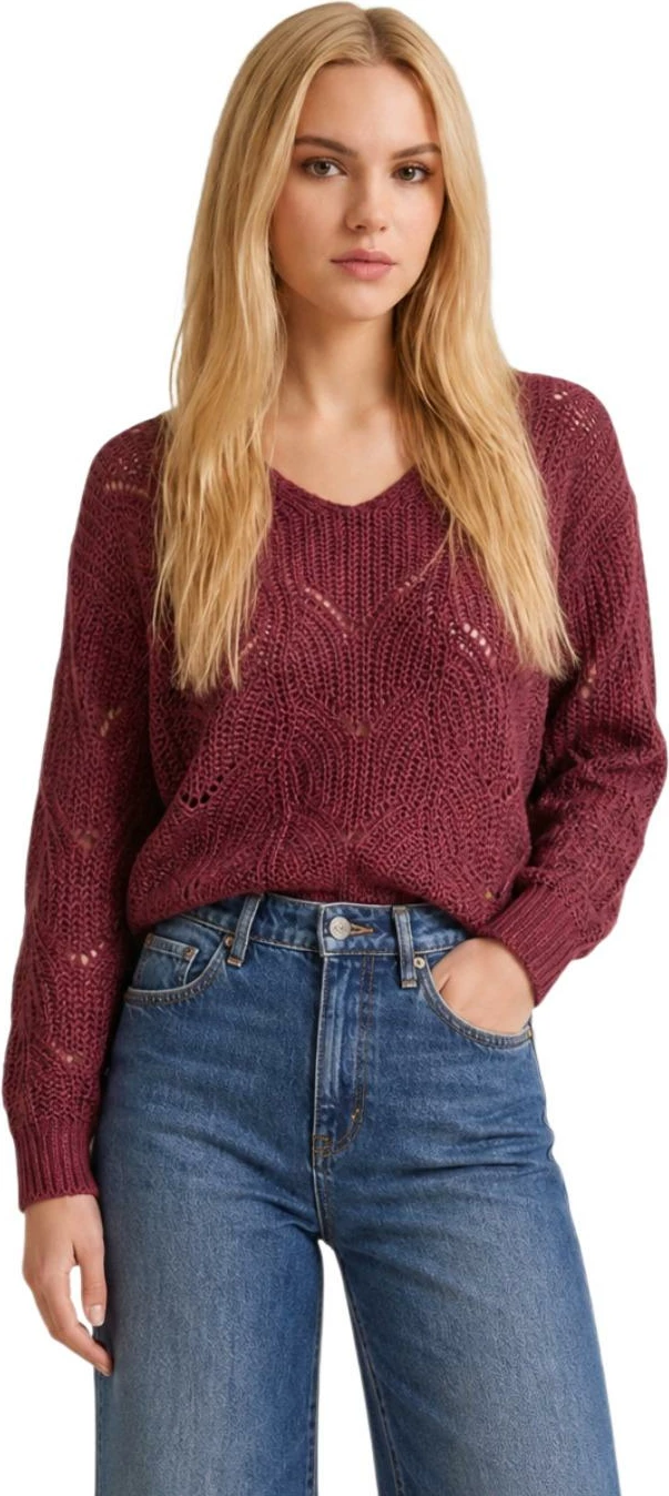 Xhemper për femra Jacqueline de Yong JDYBADUT 15302387, bordeaux