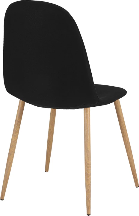 Set tavoline me karrige për ngrënie, Natali-Bella, MDF i zi, ngjyrë natyrale, 120x80x76cm, 5 copë