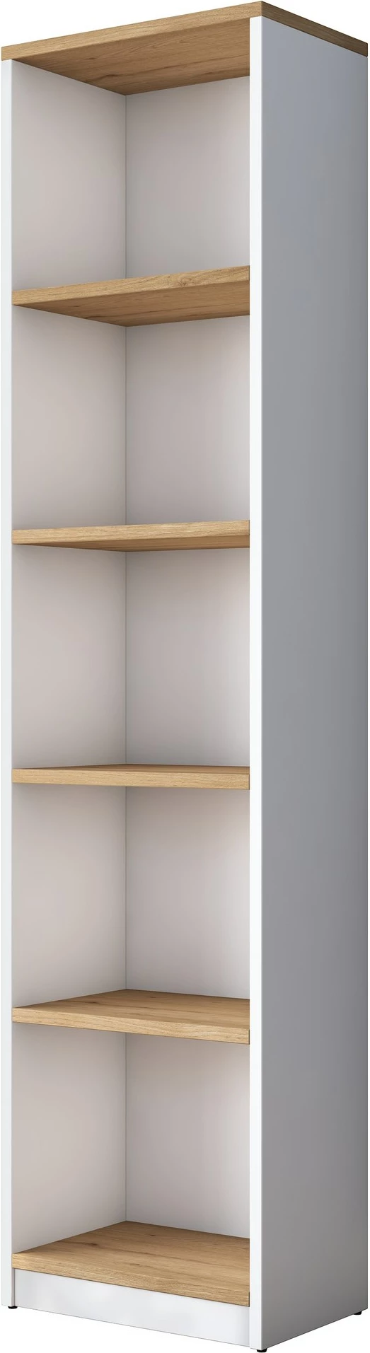 Raft librash Hanah Home, HC111 - 2639, bardhë dhe arre, 40x161.8x25cm