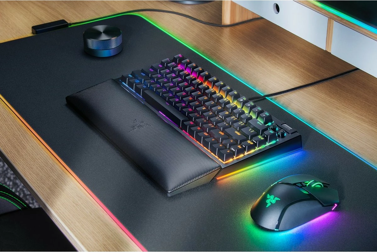 Tastierë mekanike Razer BlackWidow V4 75%, US-International, Razer Orange, e zezë