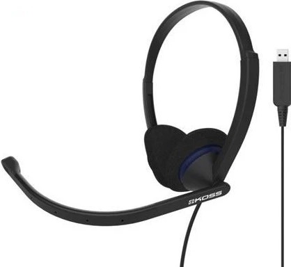 Kufje me mikrofon Koss CS200 USB, kabllo 2.4 m, zezë