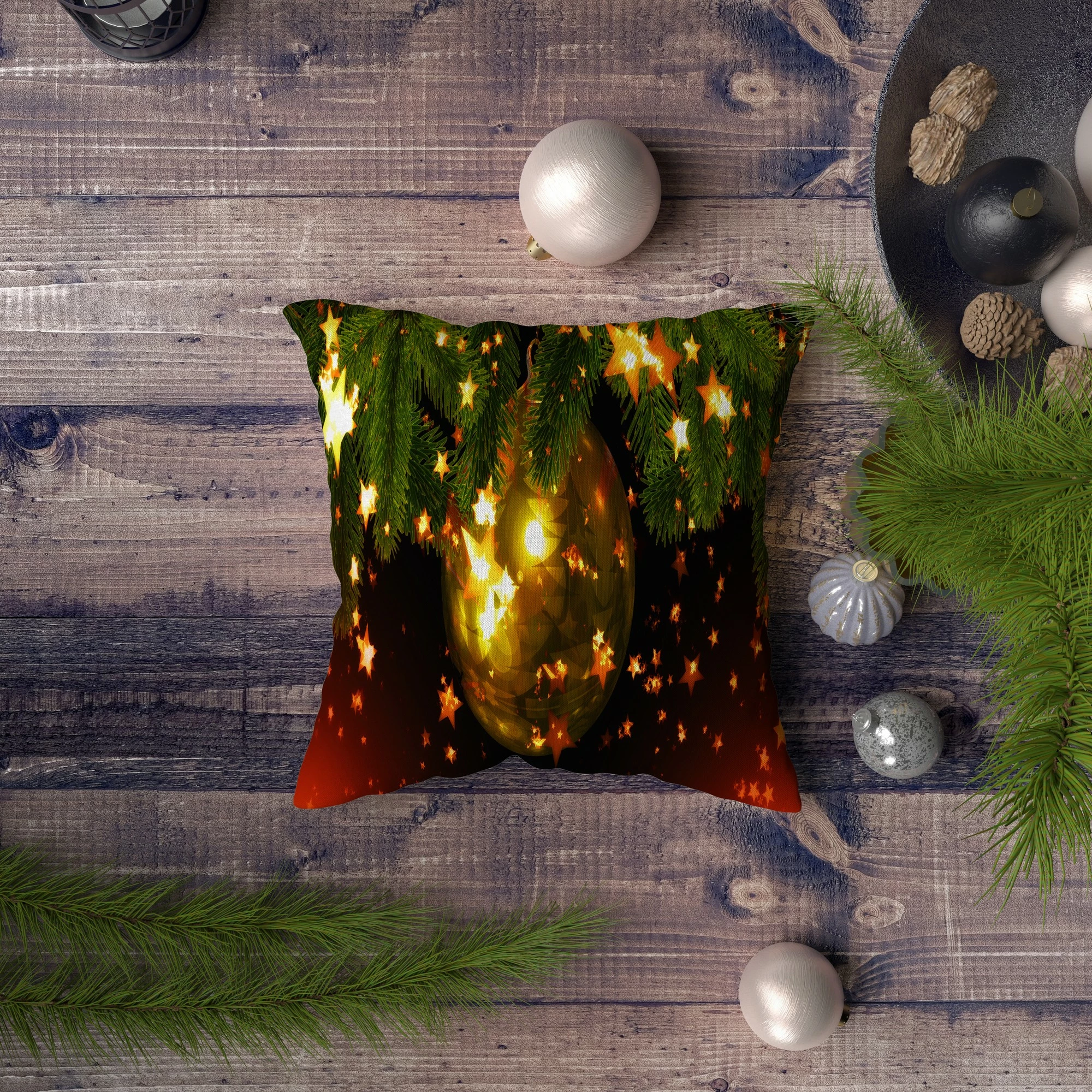 Jastëk dekorativ Aberto Design, NYXMAS057, shumëngjyrësh, 43x43cm