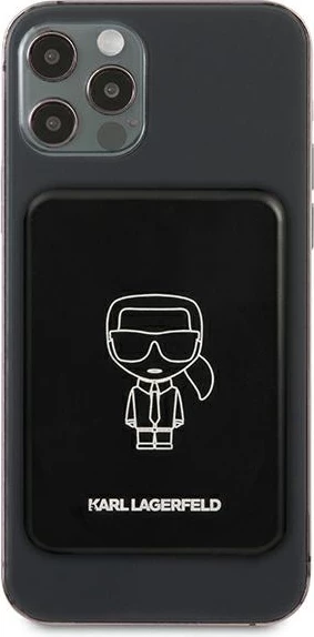 Powerbank induktiv Karl Lagerfeld KLPBMSOIBK, 3000mAh, MagSafe, i zi