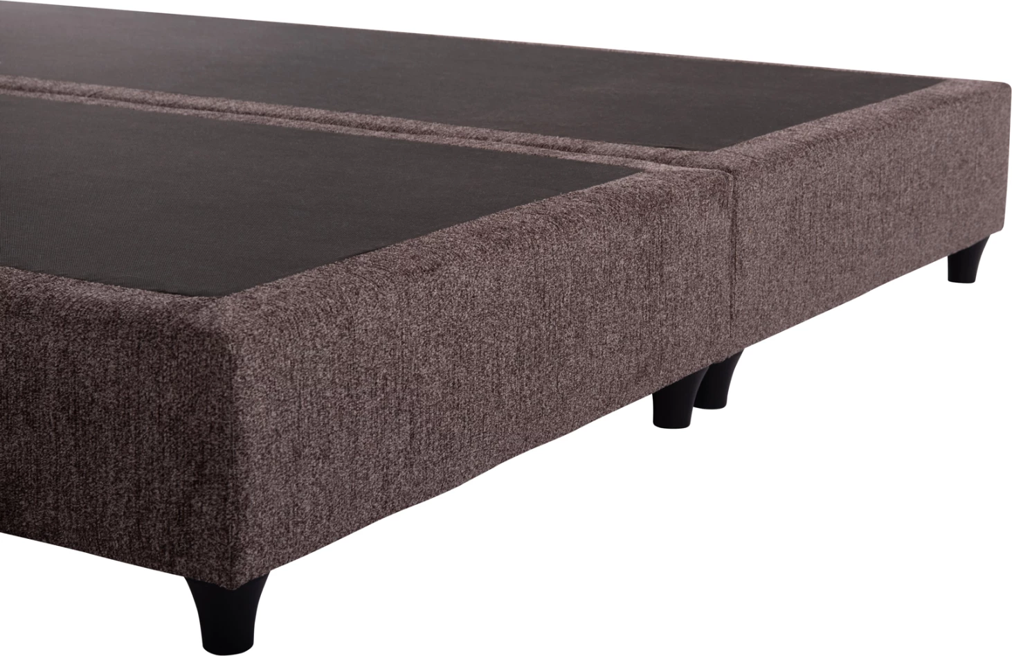 Krevat dopio NESTOR, stof boucle kafe, për dyshek 160x200cm