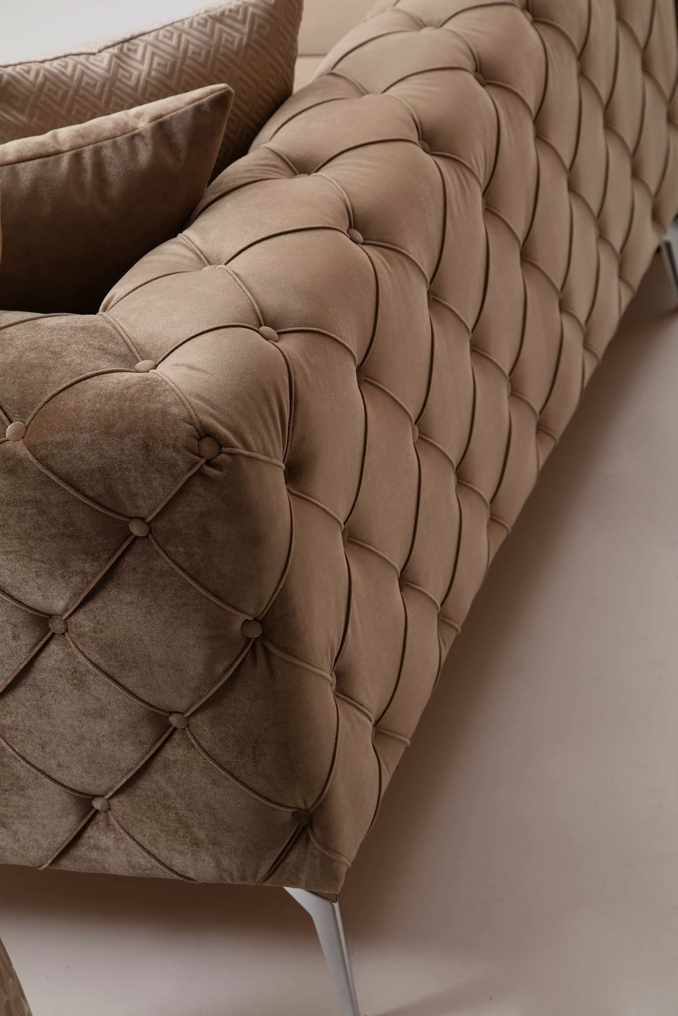Kauç katër vendesh Atelier del Sofa, Como, krem i errët