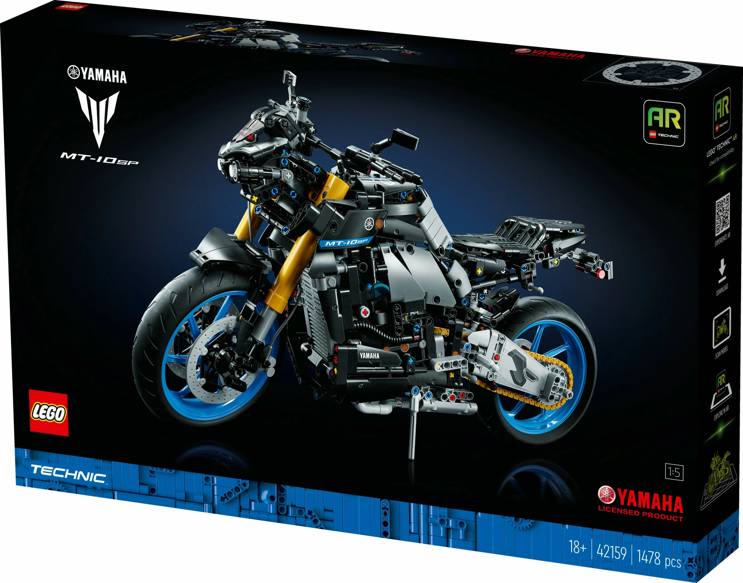 Set ndërtimi LEGO Yamaha MT-10 SP, 1478 pjesë, shumëngjyrësh