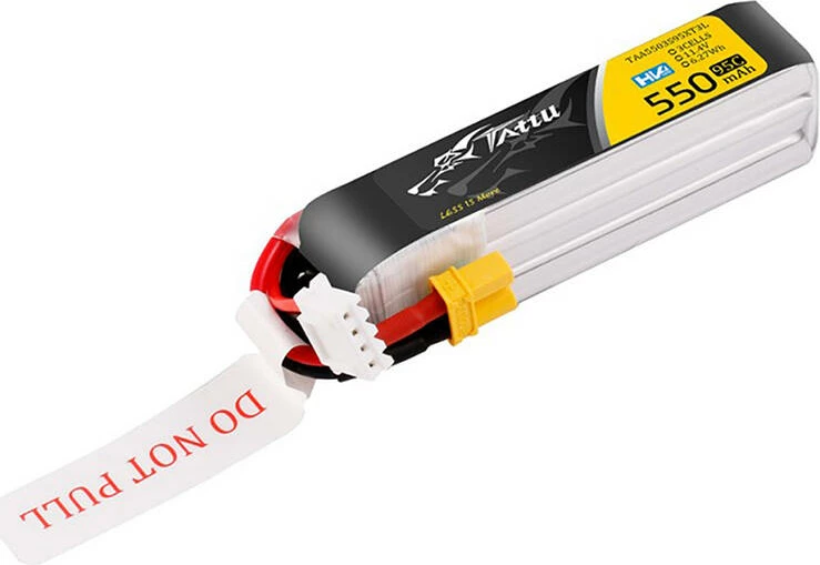 Bateri LiPo HV, Tattu, TAA5503S95XT3L, 3S 11.4V 550mAh 95C, me XT30U-F Long-Pack me JST-XHR-4P