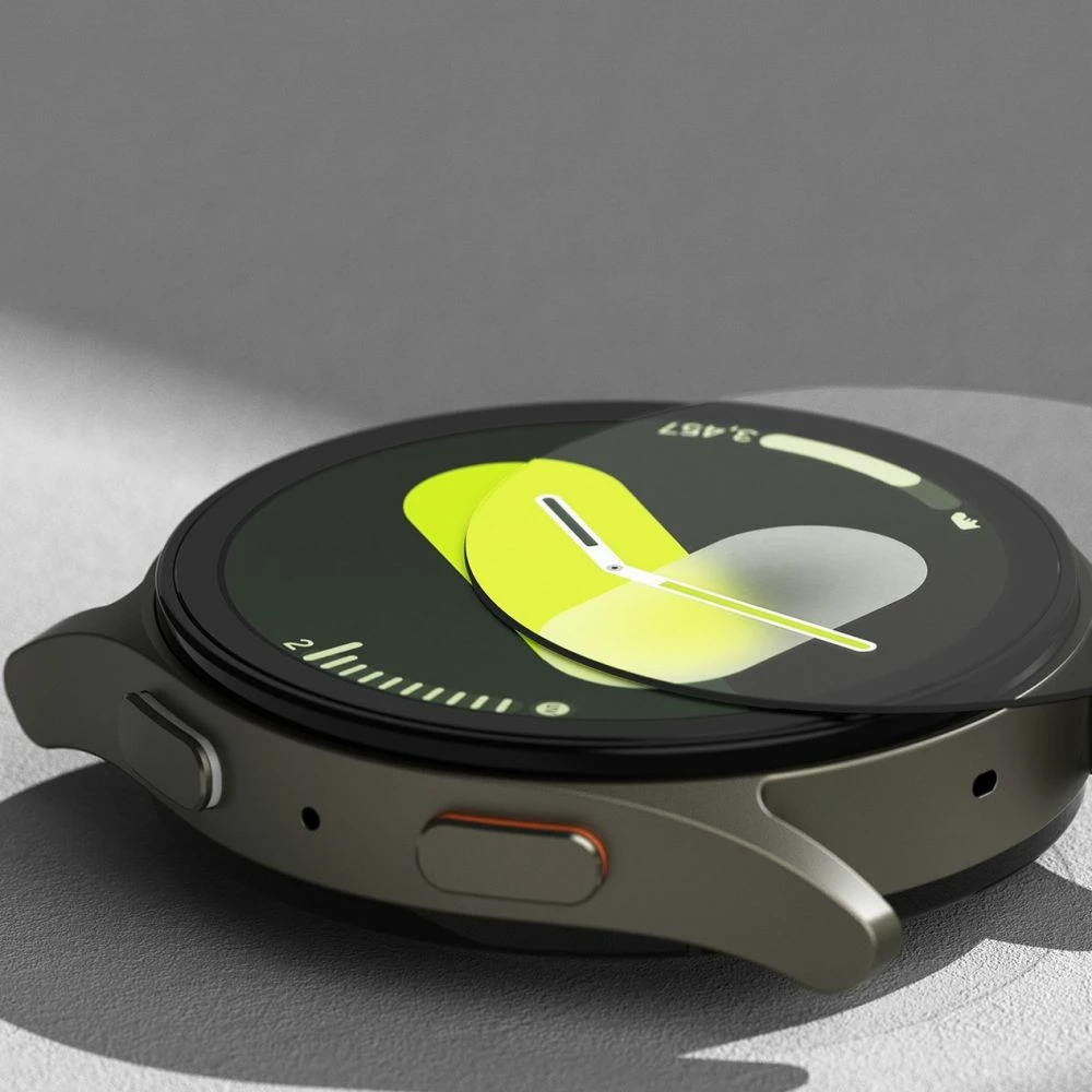 Mbështjellës + xham i temperuar Ringke për Samsung Galaxy Watch 7 44mm, Zi, set
