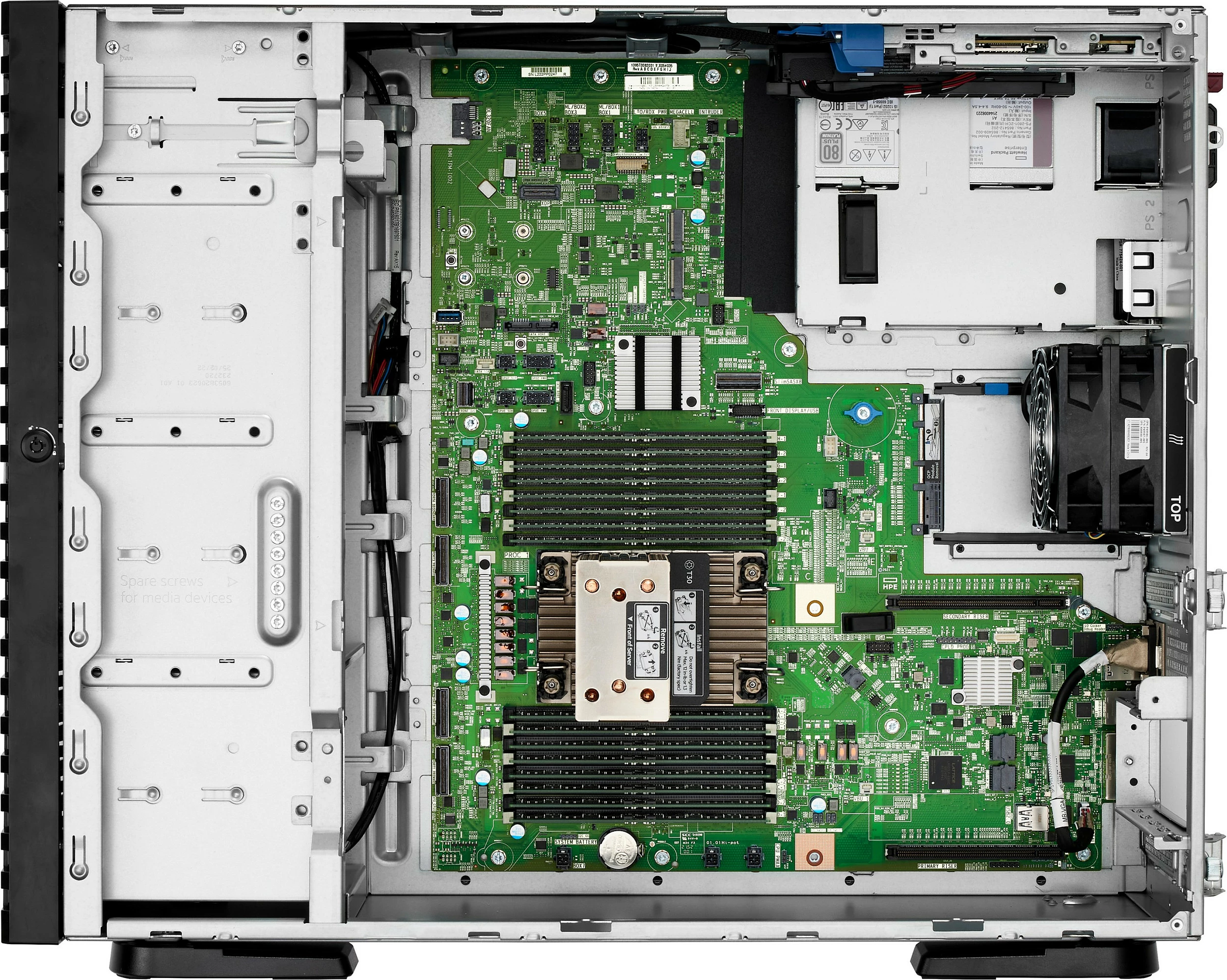 Server HPE ProLiant ML110 Gen11, Intel Xeon 4510 12-Core, 64GB DDR5, 2x480GB SSD, Tower
