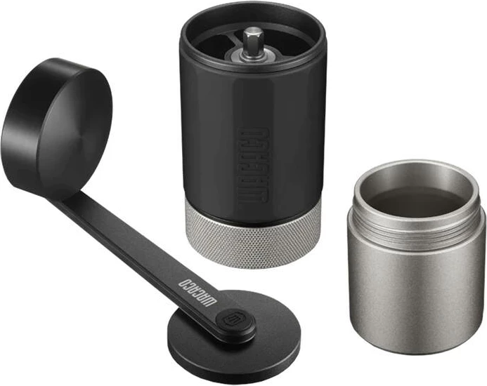 Mulli kafeje WACACO Exagrind, manual, 20g, i zi/argjendtë