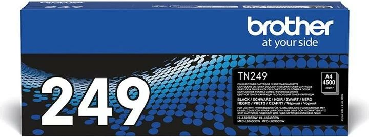 Toner, Brother TN-249BK rendiment 4500 faqe, e zezë