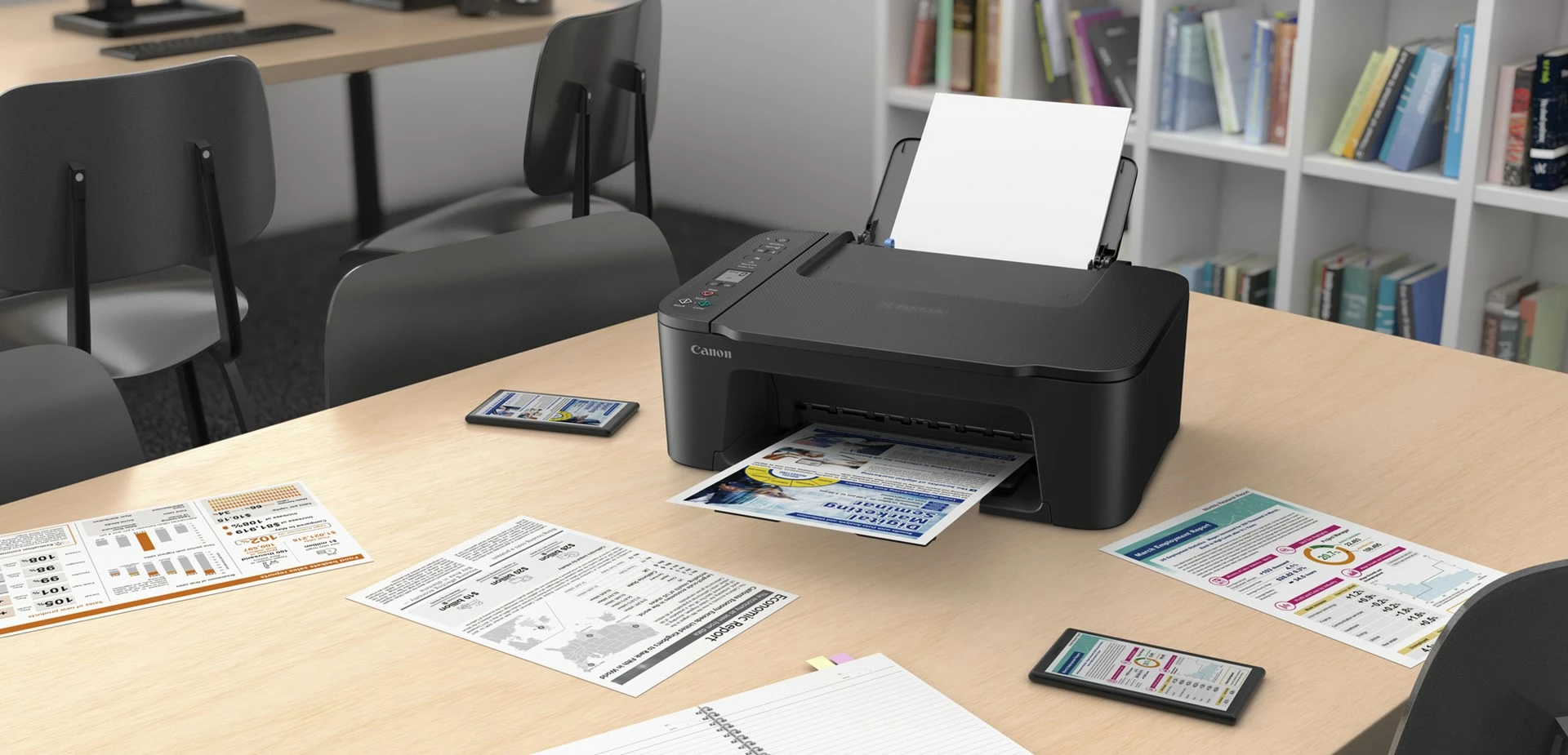 Printer multifunksional Canon PIXMA TS3750i, Inkjet, A4, Wi-Fi, i zi