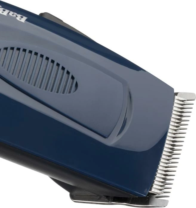Makinë qethëse, BaByliss, E695E, me kabllo, tehe çelik inox, rregullim 0.5–25 mm, blu