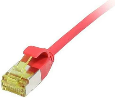 Kabllo rrjeti Synergy21 RJ45 CAT6A 0.25m, U/FTP, slimline, e kuqe