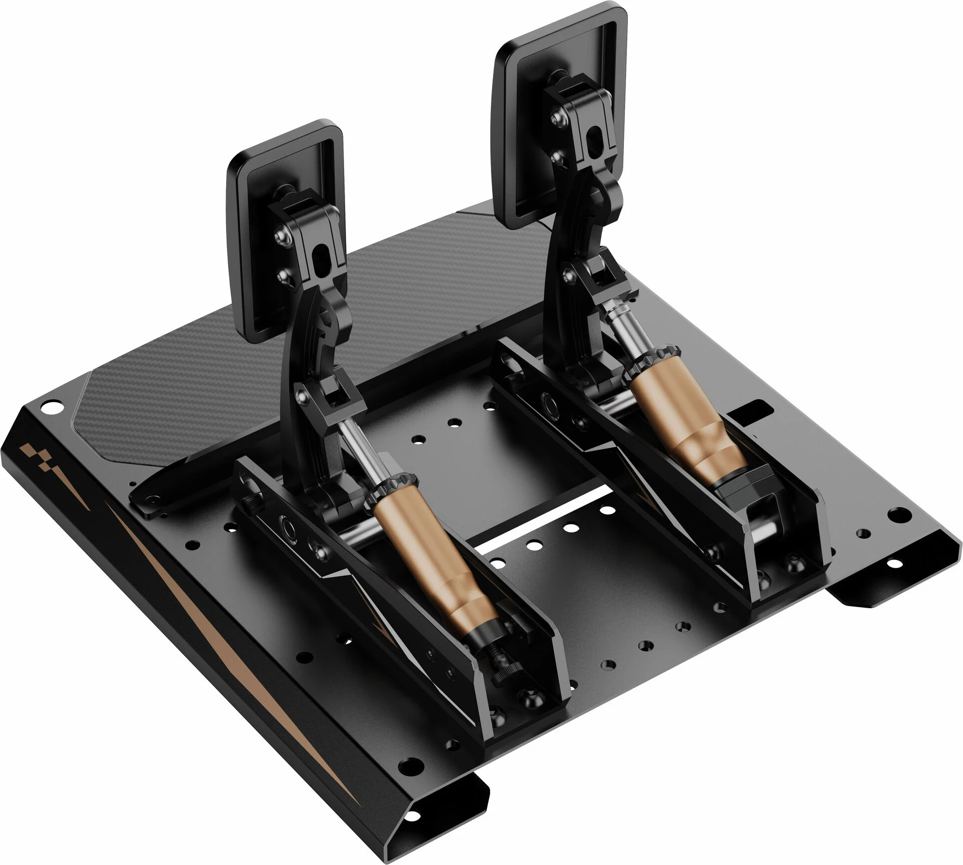 Pedale sim racing Moza CRP2 RS066, 2-pedalësh (gaz + frena), Load Cell 200 kg, USB, të zeza