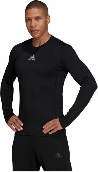 Maicë adidas TechFit Warm për meshkuj, e zezë