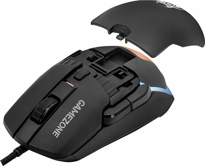 Maus Tracer Gamezone Master RGB 12000 DPI 8 butona 1.5 m kabllo, i zi