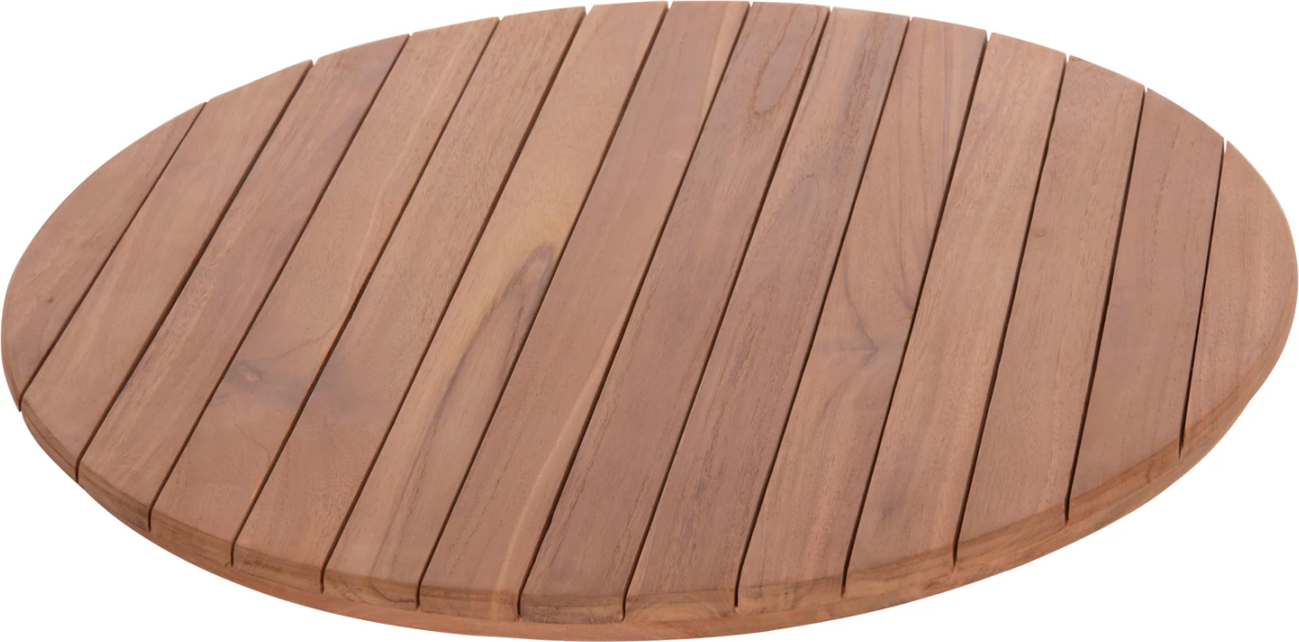 Sipërfaqe tavoline rrumbullake, dru tik natyral, Φ70x4cm