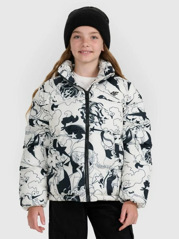 Jakne për vajza 4F, e mbushur me material sintetik