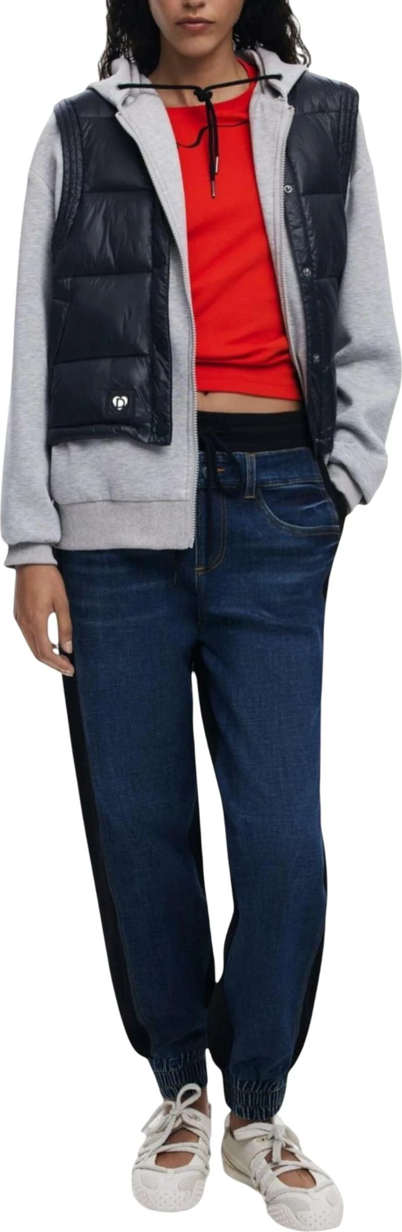 Pantallona për femra Desigual DENIM_KIMY 25WWDD08, denim [Madhësia: S]