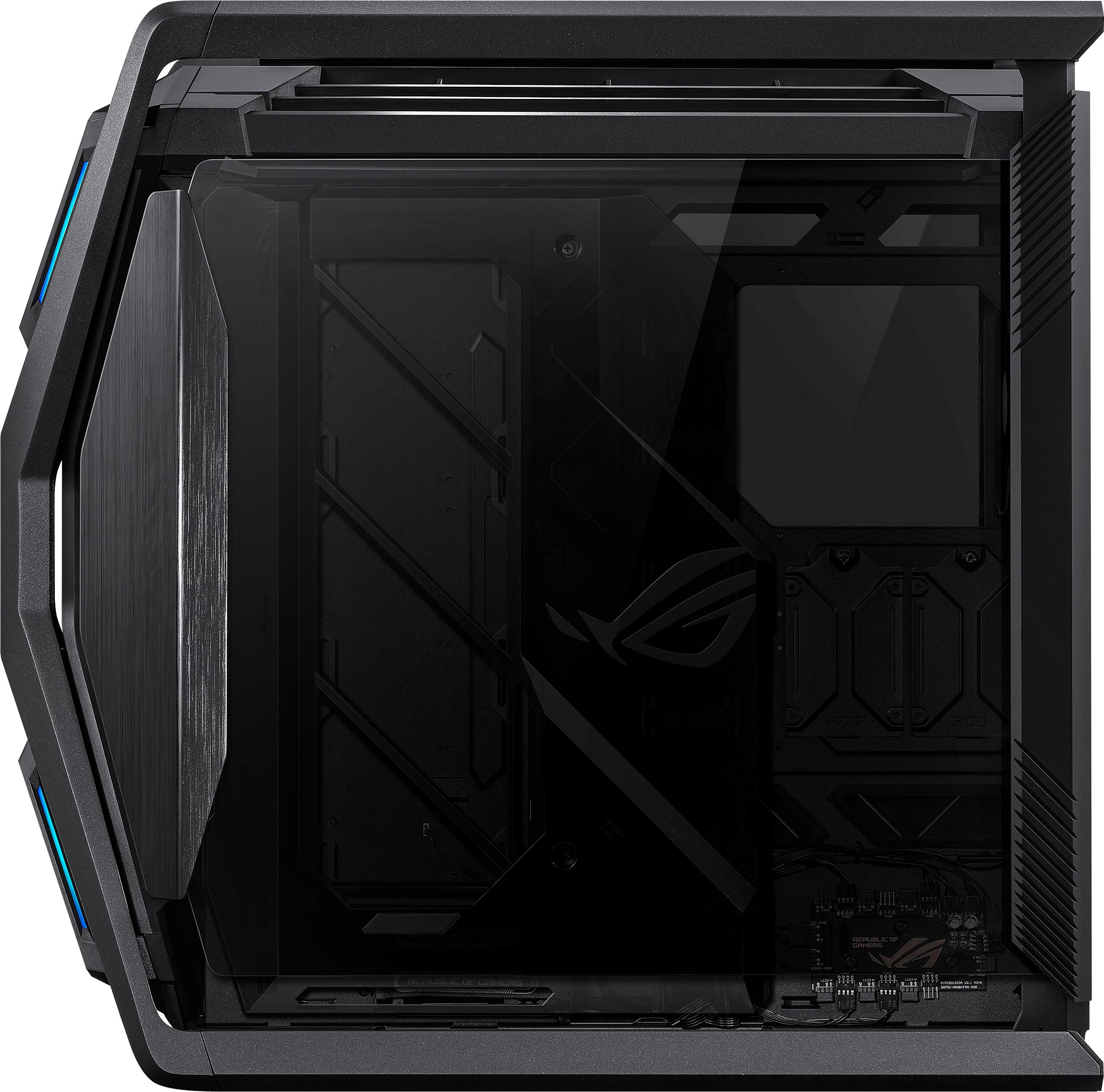 Kasë ASUS ROG Hyperion GR701 BTF Edition, Tower, RGB, xham i temperuar, e zezë/transparent