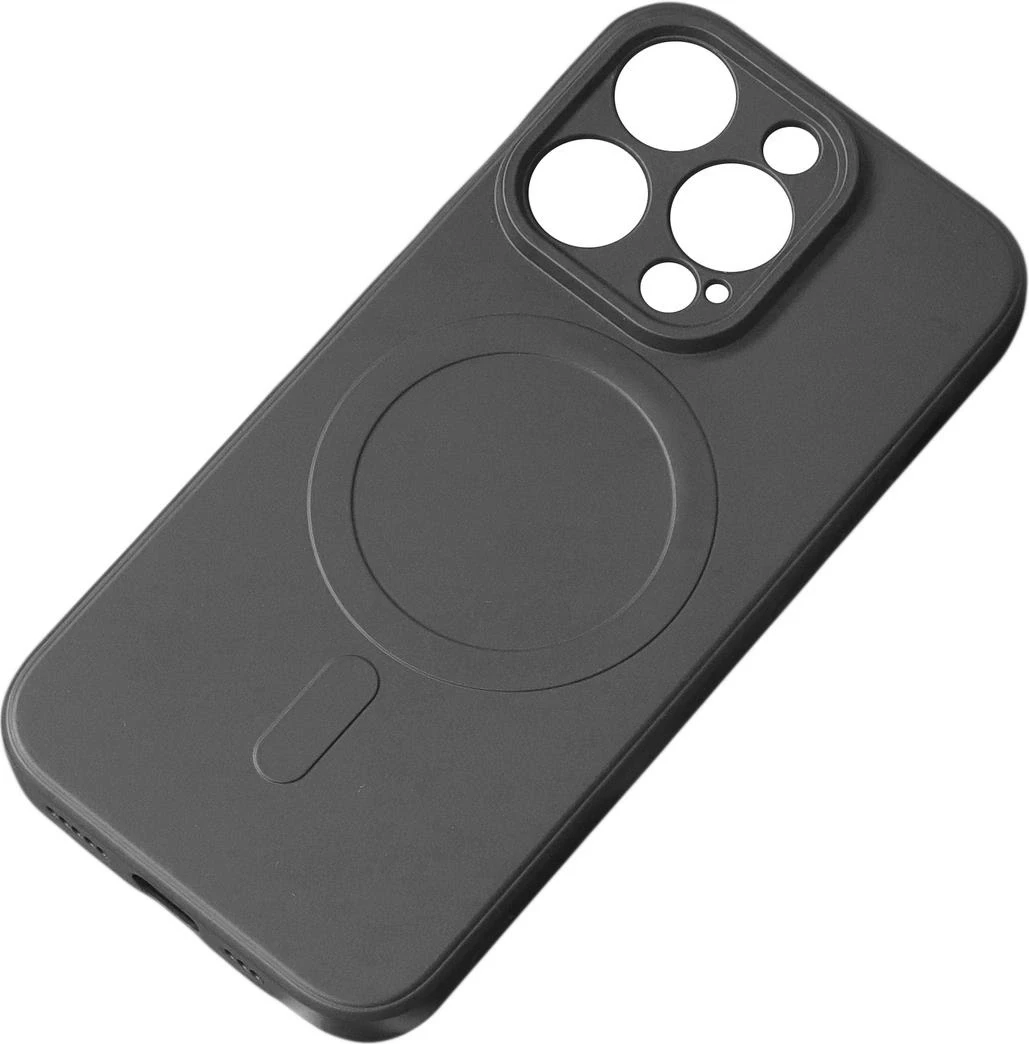 Mbështjellës silikon për celular Hurtel, për iPhone 16e, me MagSafe, zi