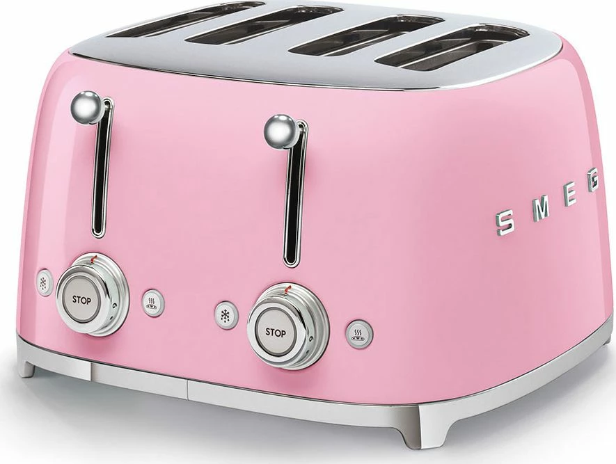 Toster Smeg TSF03PKEU 4 slota 2000W, rozë pastel