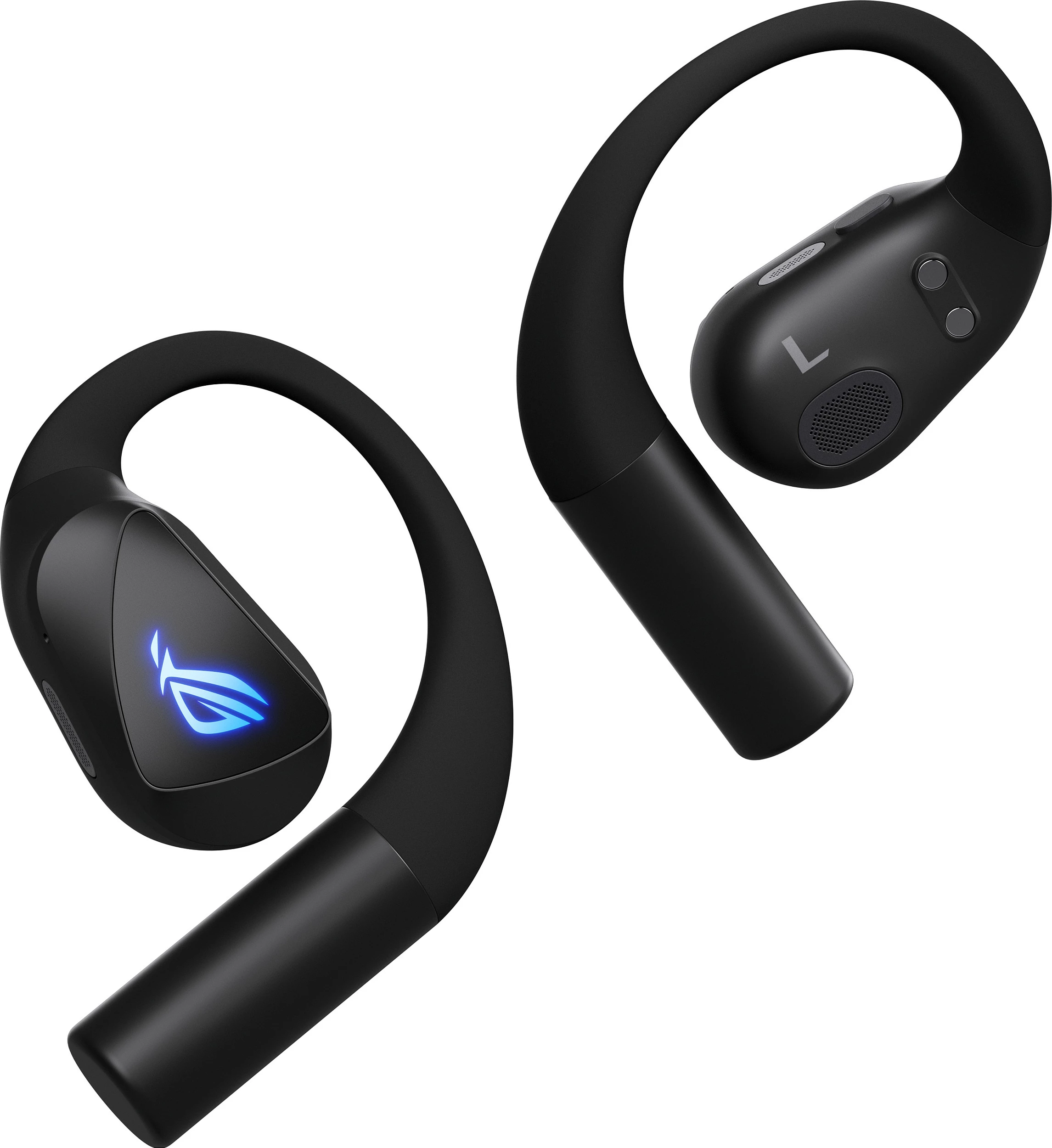 Kufje ASUS ROG Cetra Open Wireless, TWS gaming, Bluetooth 6.0 + 2.4GHz, të zeza