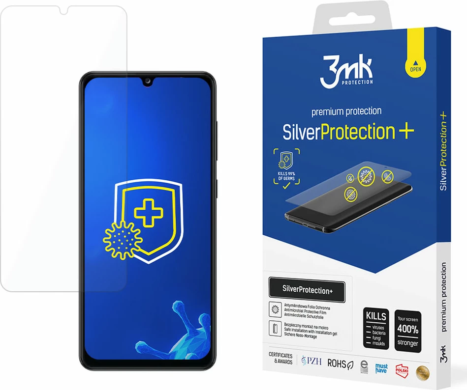 Mbështjellës ekranit 3mk SilverProtection+ për Samsung Galaxy A32, Transparent