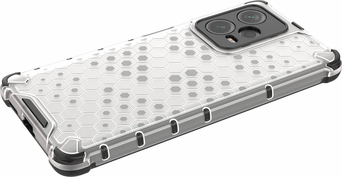 Mbështjellës Hurtel Honeycomb për Xiaomi Redmi Note 12 Pro+, i zi
