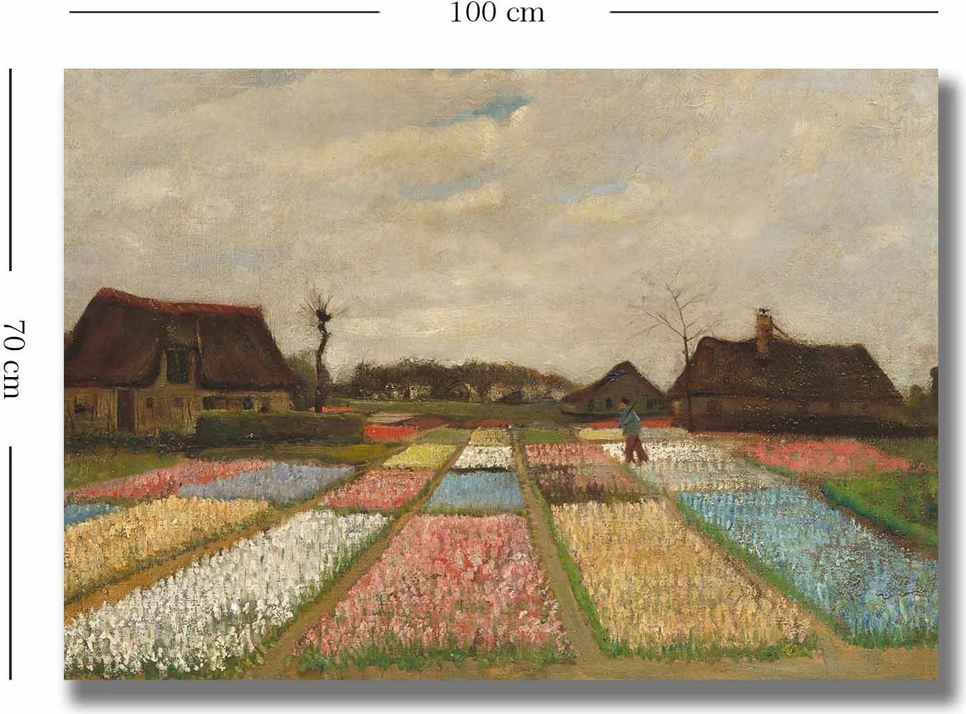Pikturë dekorative në kanavacë Wallity, 70100VANGOGH071, shumëngjyrëshe, 70x100cm