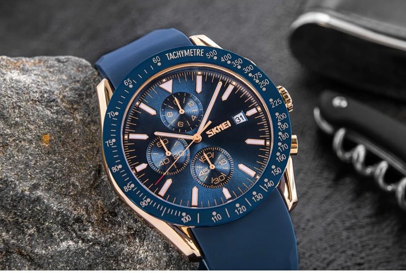 Orë dore për meshkuj Skmei, blu