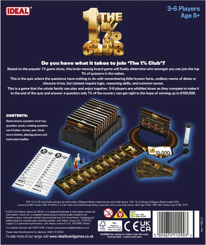 Ideal The 1% Club Board Game