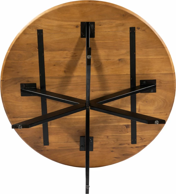 Tavolinë ARCO, ngjyrë arre, 130x130x77cm