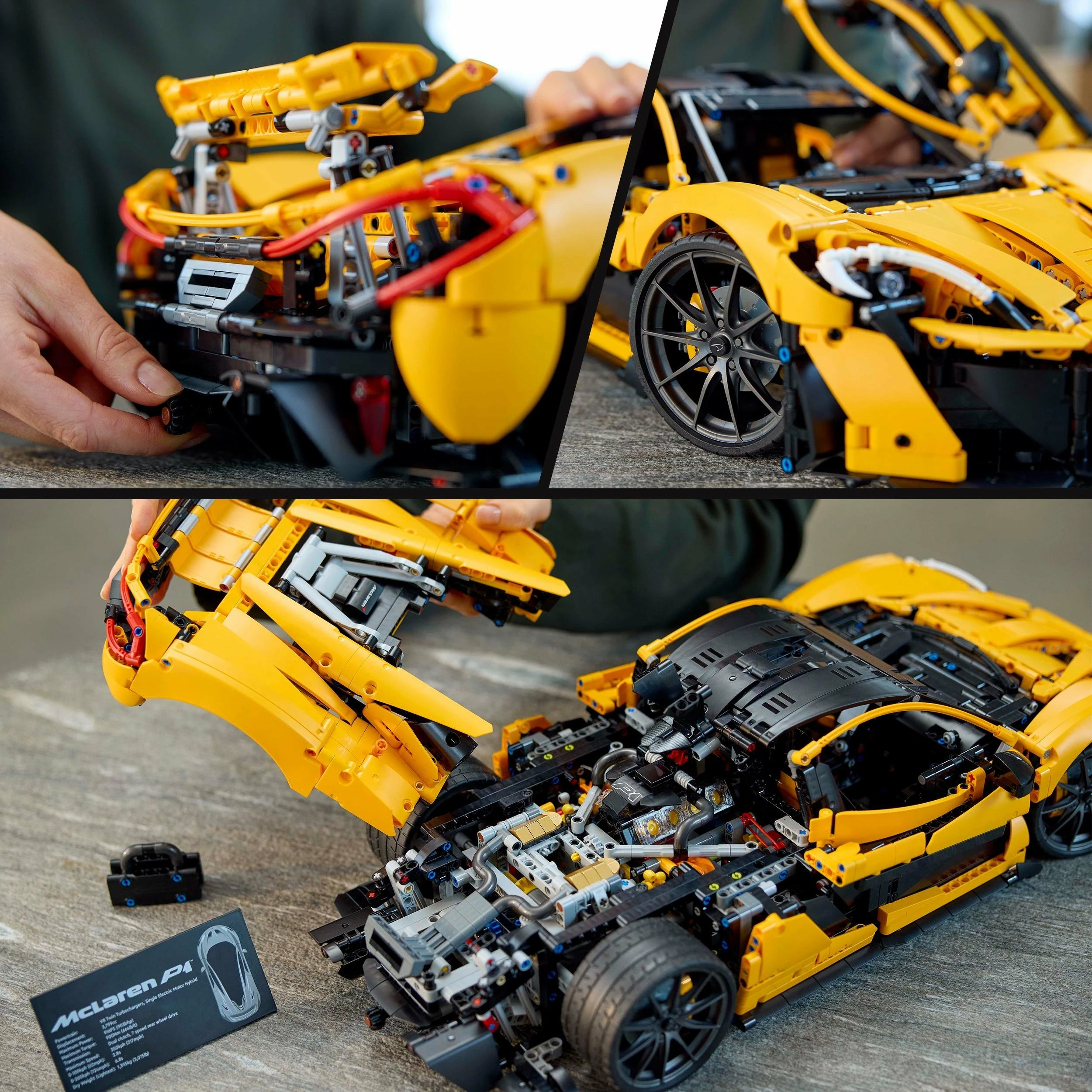 Set LEGO Technic McLaren P1 42172, 3893 copë, shkallë 1:8, 18+, portokalli