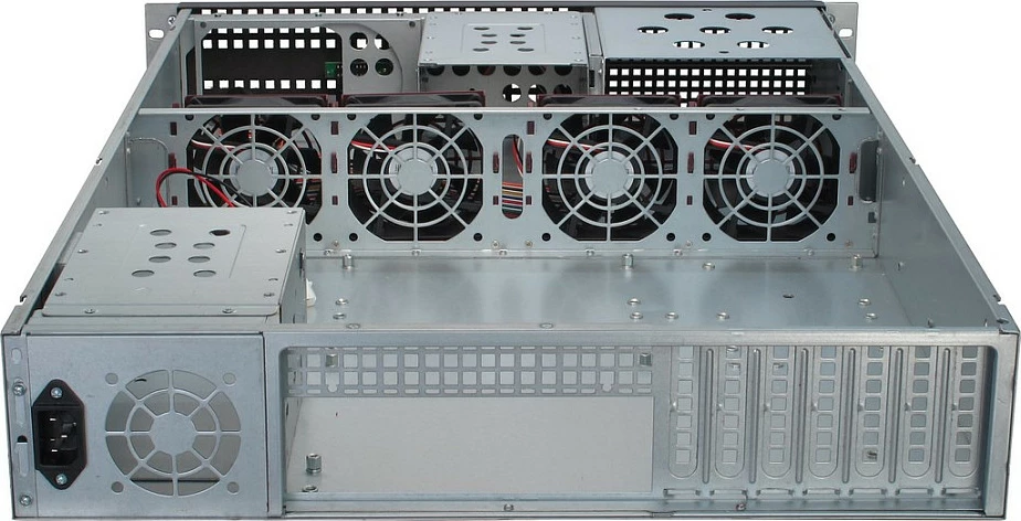 Kasë serveri Inter-Tech 2U-2129N, 2U Rack 19", 6x3.5", ATX/EATX, e zezë/argjendtë