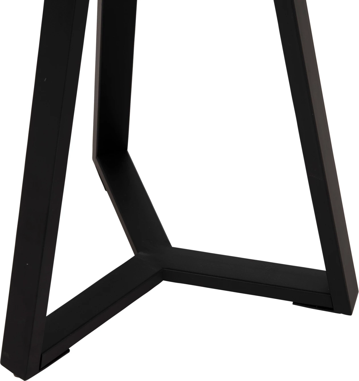 Tavolinë anësore FH9587.02 MDF mermer gri-bazë metalike e zezë Φ45x55Hcm