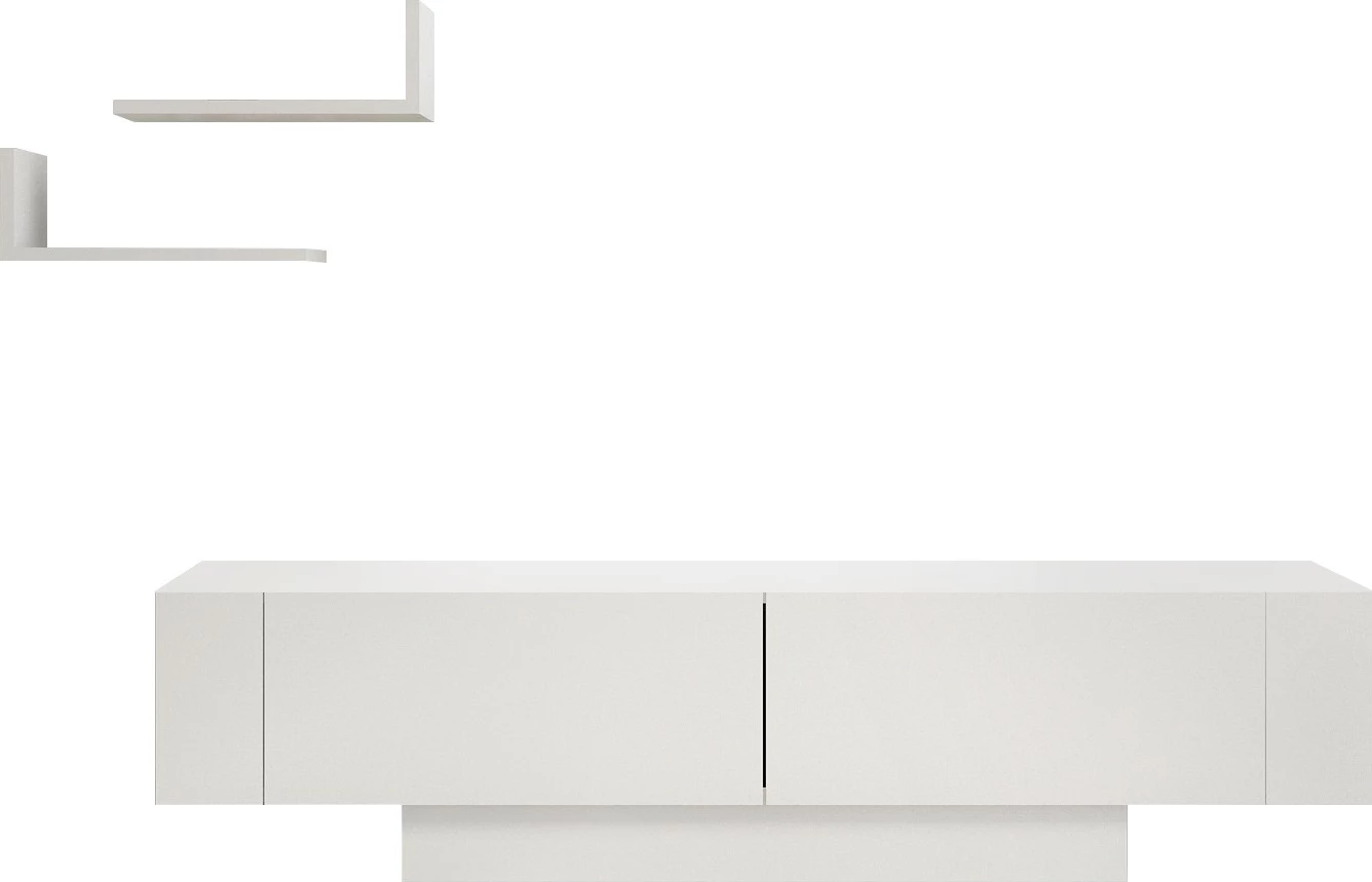 Komodë TV Hanah Home, ngjyrë e bardhë, Matera