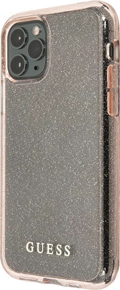 Mbështjellës Guess GUHCN65PCGLPI për iPhone 11 Pro Max, Glitter, Rozë
