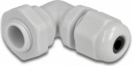 Glandë kabllore DeLOCK PG7 90°, IP68, për kabllo 3-6.5 mm, gri