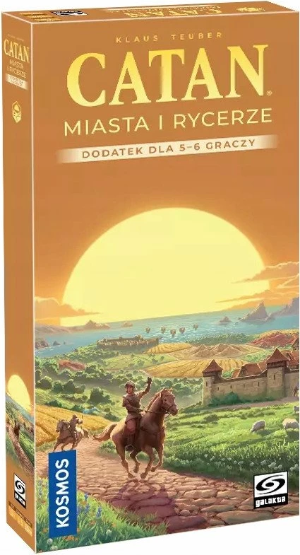 Zgjerim lojë tavoline Galakta Catan Cities and Knights PL-CTN06, 5-6 lojtarë, edicioni 2025, version polonisht