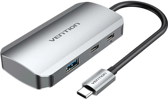 Docking station Vention TNDHB, 3x USB3.0, 2x USB-C, 0.15m, gri