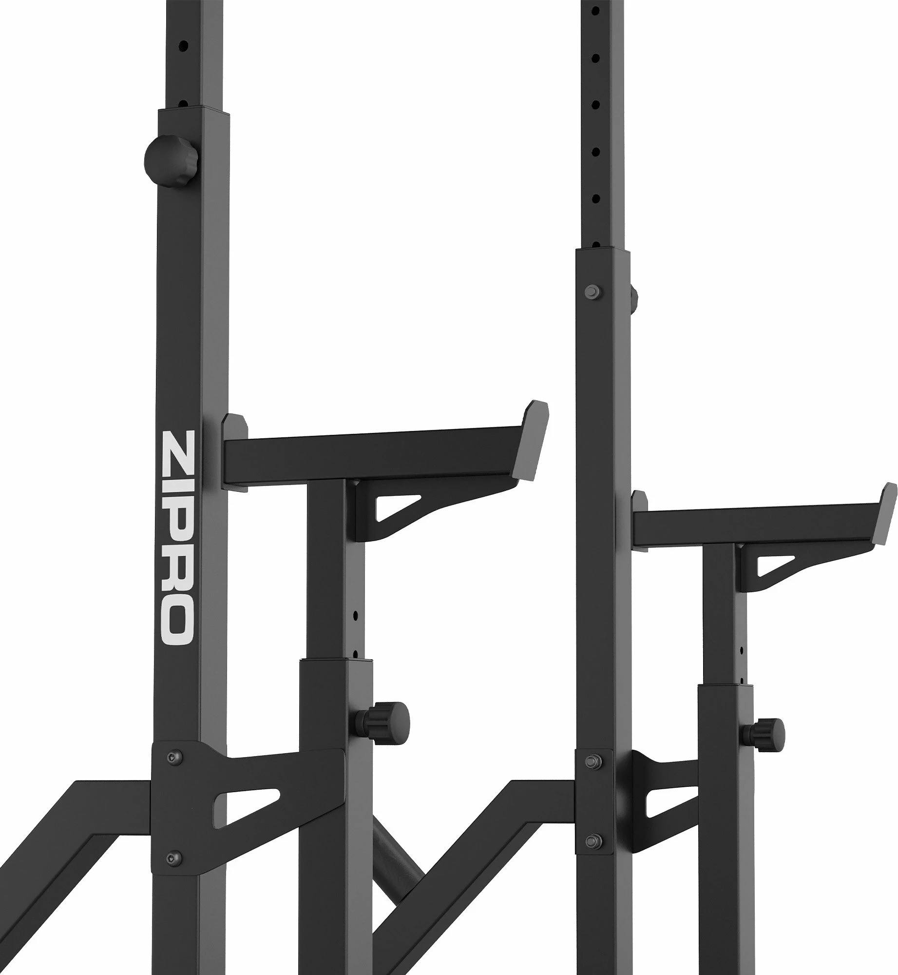 Rack për shtangë Zipro LIFT, i rregullueshëm me safety dhe mbajtëse për disqe, 320 kg, i zi