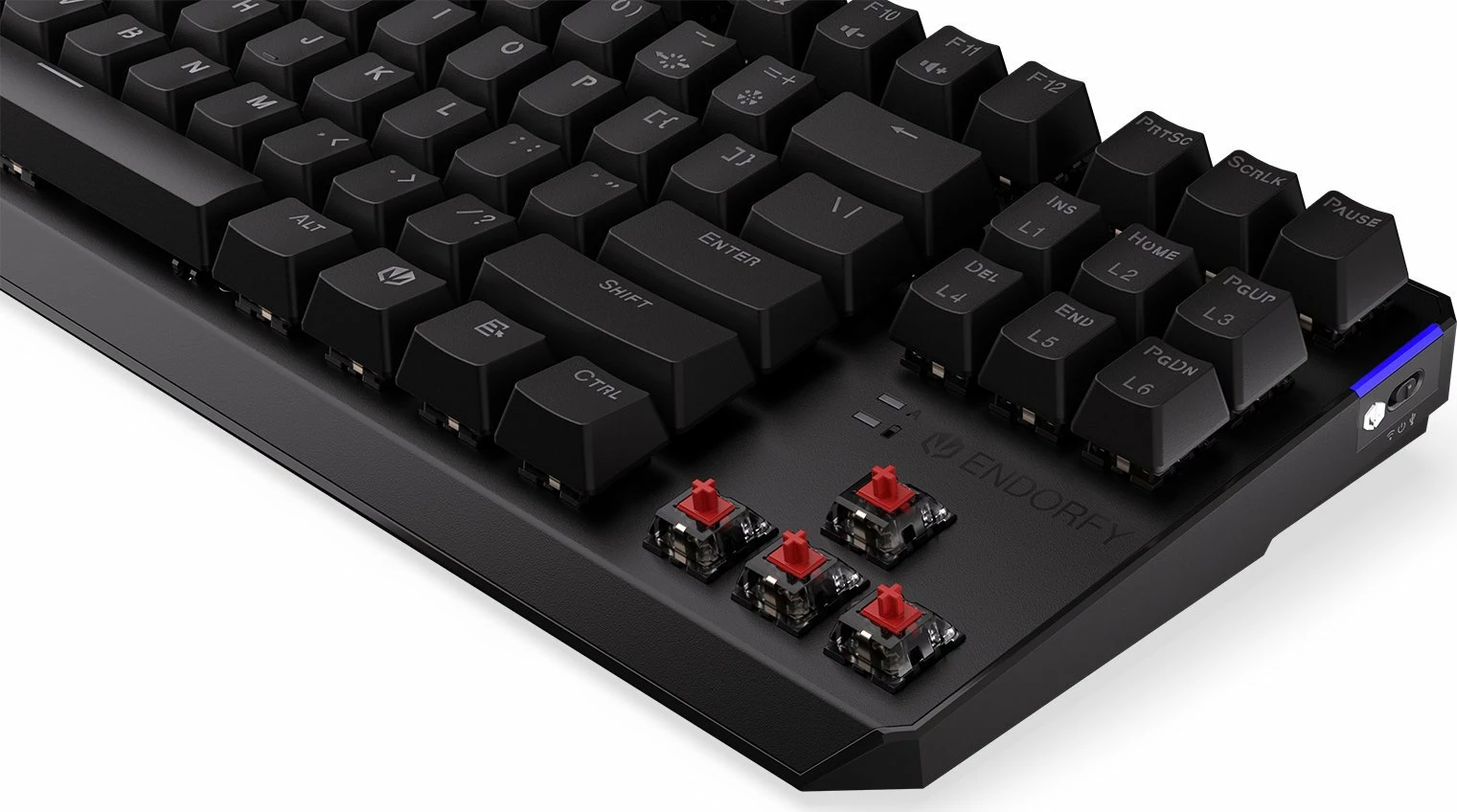 Tastierë mekanike Endorfy Thock TKL Wireless Red (EY5A080), Kailh Box Red, RGB, US layout, e zezë
