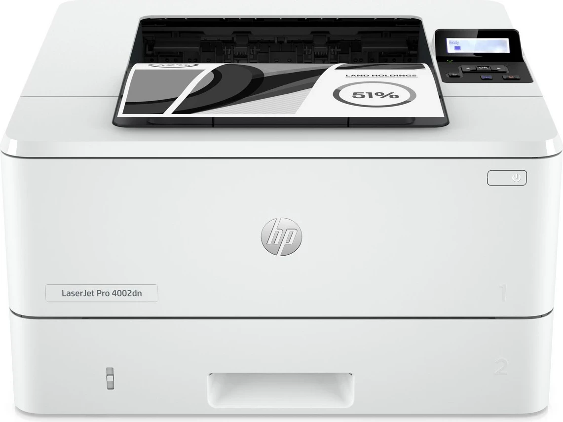 Printer HP LaserJet Pro 4002dn, 1200 x 1200 dpi, 40 ppm, USB 2.0, Ethernet, bardhë-gri
