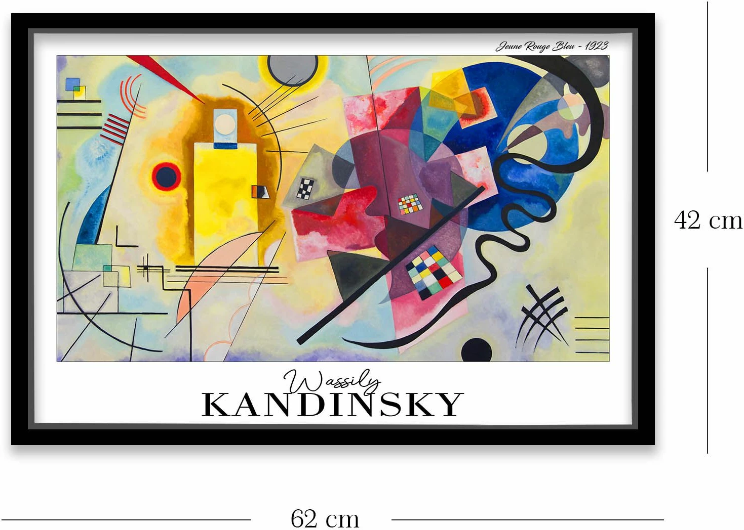 Pikturë dekorative me kornizë Wallity, 4262SYHKANDINSKY-014