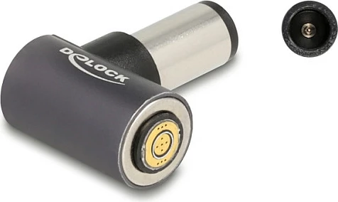 Adapter karikimi laptopi DeLOCK, HP 4.5 x 3.0 mm (mashkull) në konektor magnetik 8-pin, 20 V 3 A, antracit