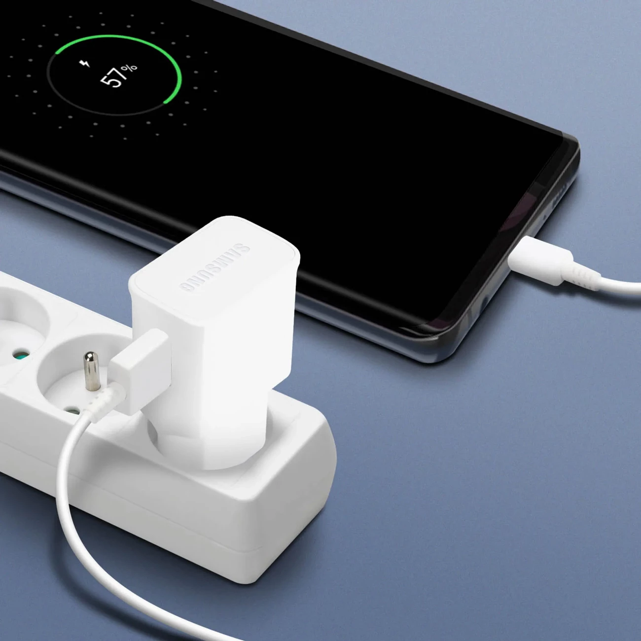 Karikues muri Samsung EP-TA200EWE me kabllo USB-A në USB-C 1m, 15W, Bardhë