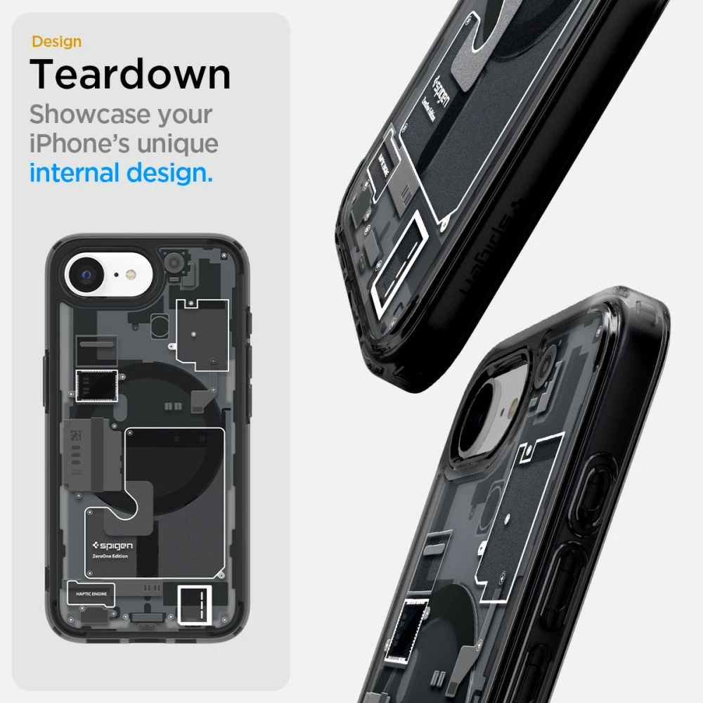 Mbështjellës, Spigen, Ultra Hybrid MagSafe Zero One për iPhone 16e, TPU+PC, MagSafe, Air Cushion, e zezë