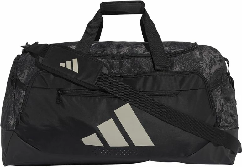 Çantë sportive adidas Defender Graphic Duffle M KC9922, e zezë